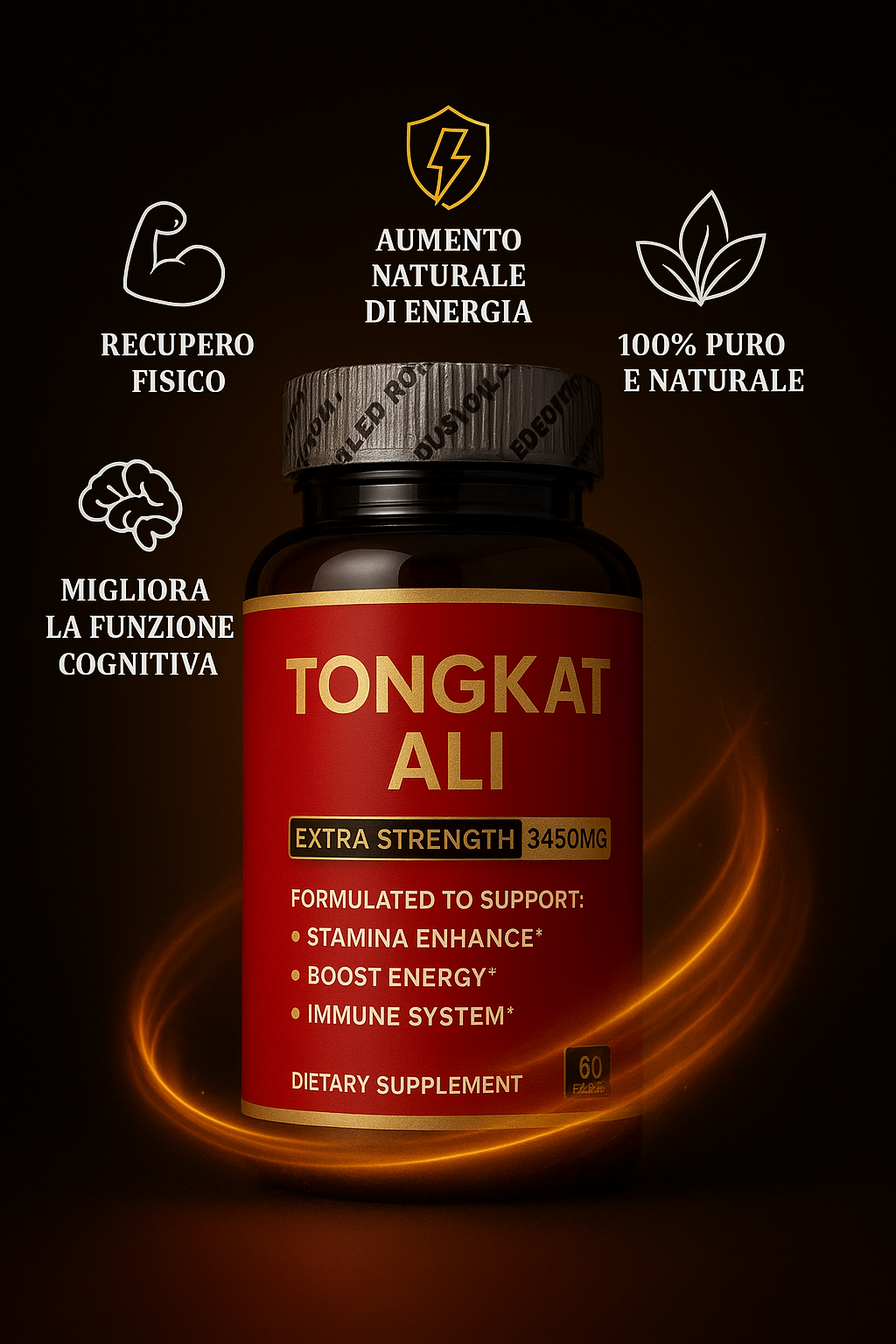 Tongkat Ali Extra Strengt 3450MG 💪🏻Energia, Forza e Vitalità al Massimo