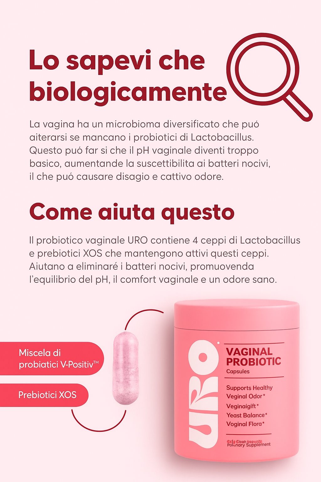 URO - Capsule 🌸 Per il Benessere Intimo Femminile ✨